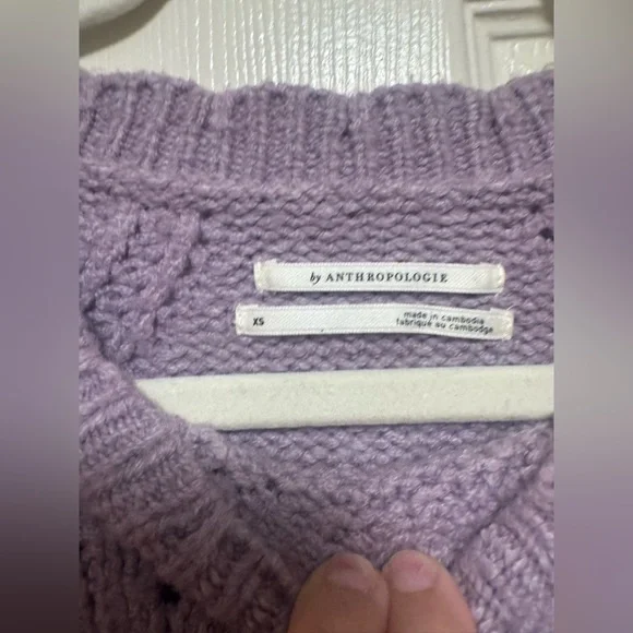 Anthropologie Scalloped Collar Sweater - Picture 4 of 12